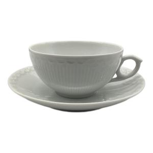 ROYAL COPENHAGEN (ロイヤル・コペンハーゲン) カップ&ソーサー ホワイトフルーテッド・ハーフレース