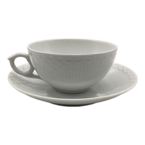ROYAL COPENHAGEN (ロイヤル・コペンハーゲン) カップ&ソーサー ホワイトフルーテッド・ハーフレース