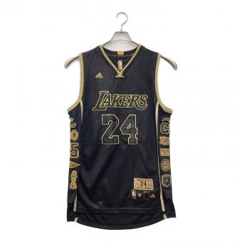 adidas (アディダス) NBAジャージー トレーニングウェア NBA LAKERS ”24 BRYANT” 記念モデル メンズ SIZE M ブラック×ゴールド