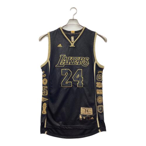 adidas (アディダス) NBAジャージー トレーニングウェア NBA LAKERS ”24 BRYANT” 記念モデル メンズ SIZE M ブラック×ゴールド