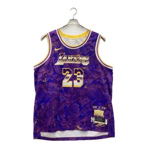 NIKE (ナイキ) NBAジャージー トレーニングウェア DA6951-504 NBA LAKERS "23 JAMES" メンズ SIZE 3XL パープル