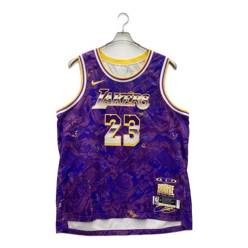NIKE (ナイキ) NBAジャージー トレーニングウェア DA6951-504 NBA LAKERS "23 JAMES" メンズ SIZE 3XL パープル
