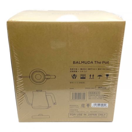 BALMUDA (バルミューダデザイン) 電気ポット K02A-WH 0.6L 程度S(未使用品) 未使用品