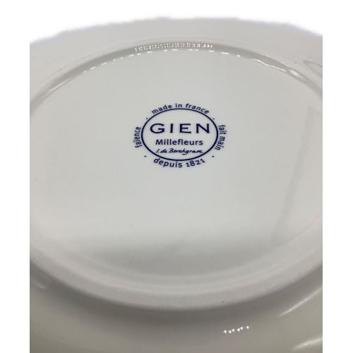 Gien (ジアン) プレート 17ｃｍ×１・22ｃｍ×１ ミルフルール 2Pセット