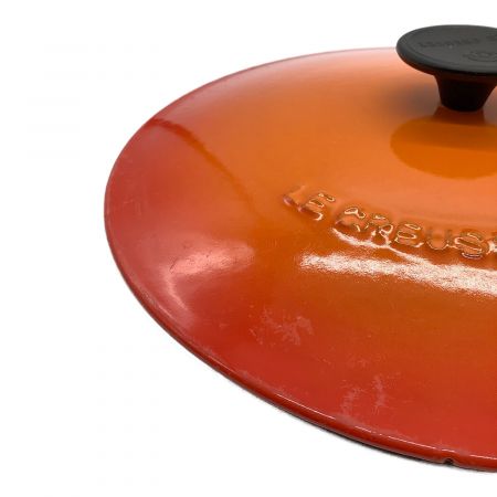 LE CREUSET (ルクルーゼ) 両手鍋 オレンジ 26cm マルミット