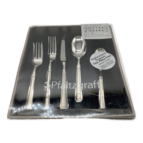 Pfaltzgraff (ファルツグラフ) カトラリーセット フォーク×6、スプーン×6、ナイフ×3未使用 5本中古