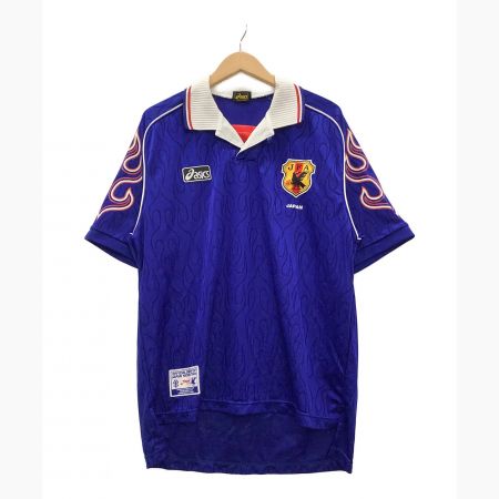asics (アシックス) 1998 日本代表 炎モデル サッカーユニフォーム ブルー サイズ:L