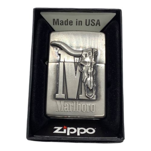 marlboro (マルボロ) ZIPPO 水牛柄 USA製 非純正ケース付き