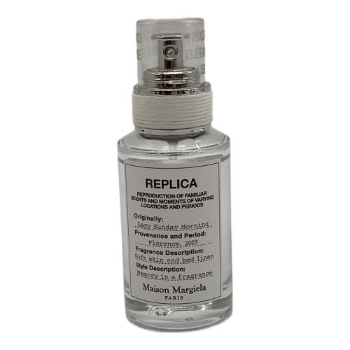 Maison Margiela (メゾンマルジェラ) オードトワレ レイジーサンデーモーニング REPLICA 30ml 残量80%-99%