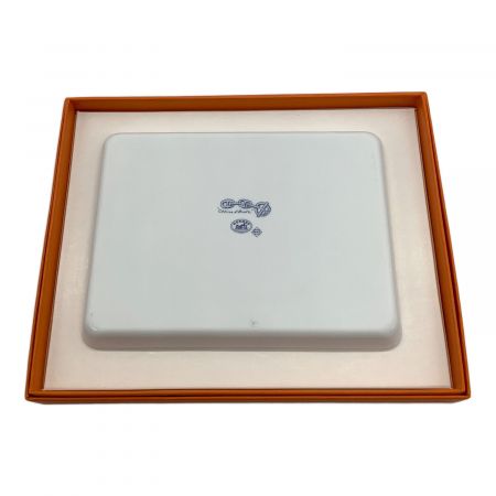 【HERMES 】シェーヌダンクル　 スクエアプレード　トレー皿 皿 プレート トレイ HERMES エルメス シェーヌダンクル 食器 希少