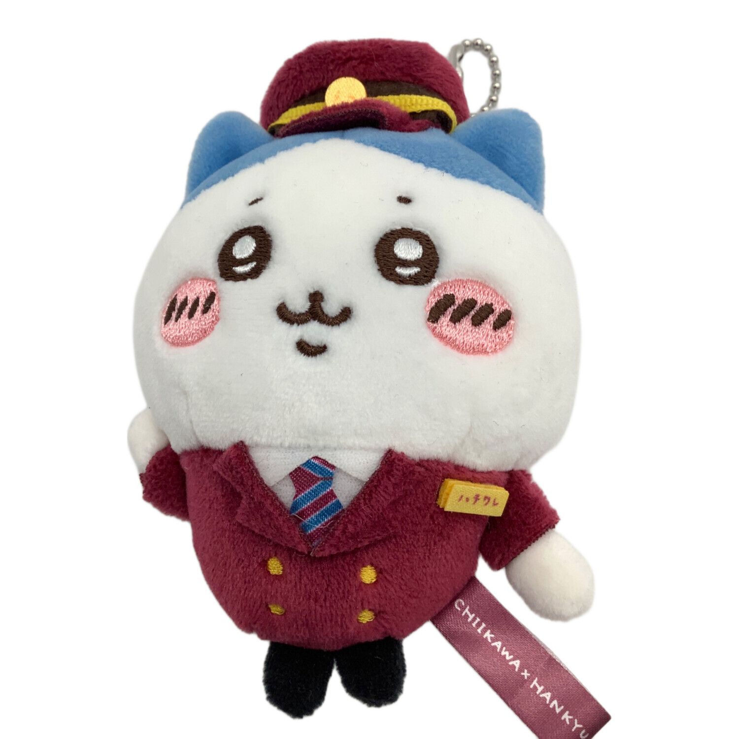 ちいかわ (チイカワ) マスコットキーホルダー ハチワレ HANKYU