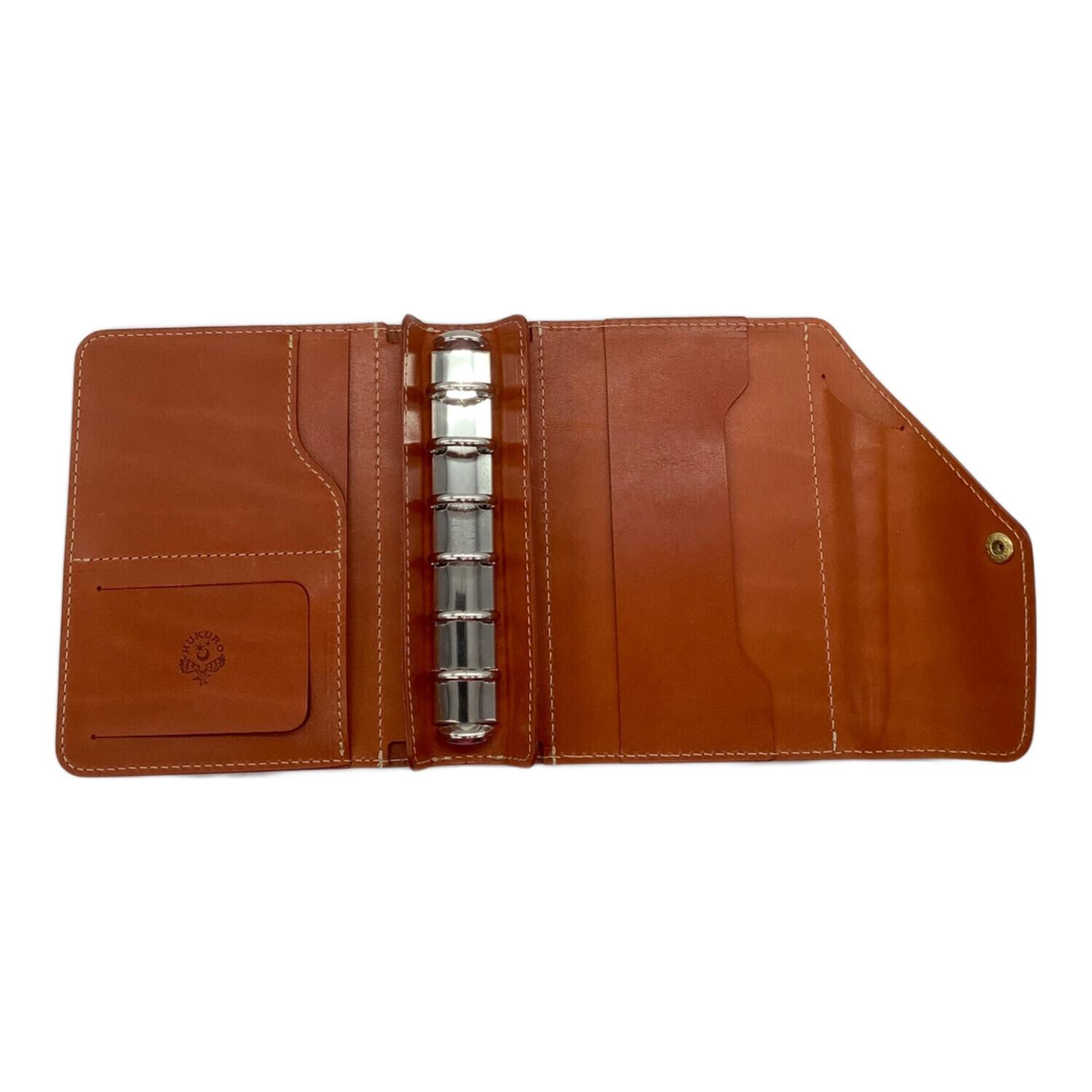 HUKURO (フクロウ) システム手帳 ブラウン ミニ6穴サイズ 栃木レザー