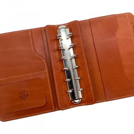 HUKURO (フクロウ) システム手帳 ブラウン ミニ6穴サイズ 栃木