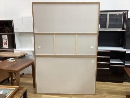 松田家具 (マツダカグ) レンジボード ホワイト 192 2枚スライド扉 