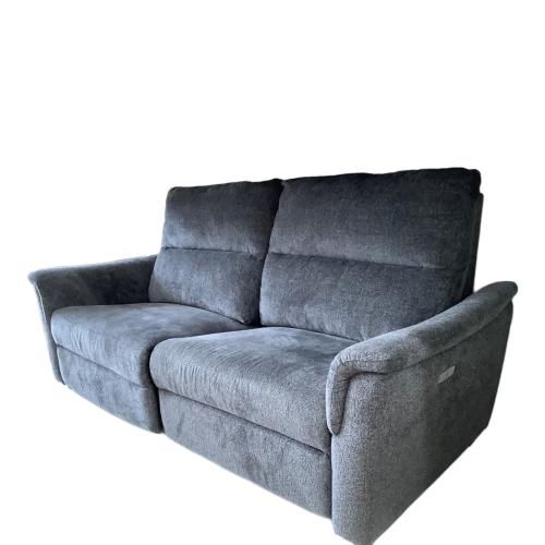 ニトリ 電動リクライニングソファー グレー 155 2人掛け ファブリック