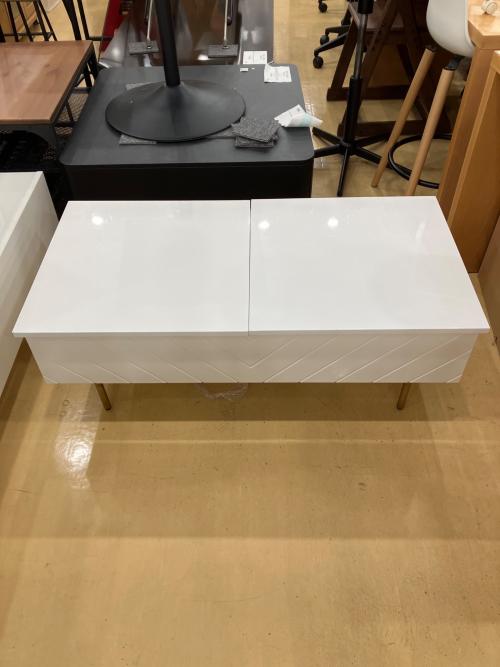 Franc franc (フランフラン) リフティングテーブル ホワイト ソルティール