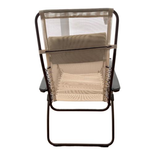 アウトドアリクライニングチェア ベージュ ST1165