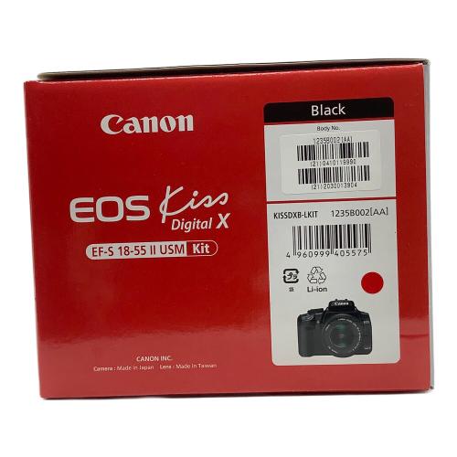 Canon EOS KISS DIGITAL X デジタル一眼レフカメラ EF 55-200mmレンズ・フィルター×２付 EF-S 18-55Ⅱ USM 0410119990