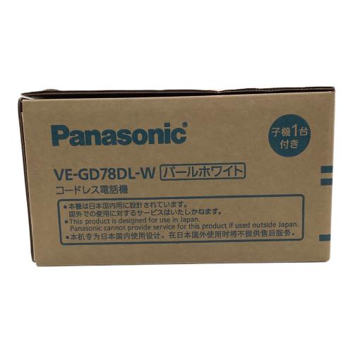 Panasonic (パナソニック) 子機付電話機 VE-GD78DL未使用品