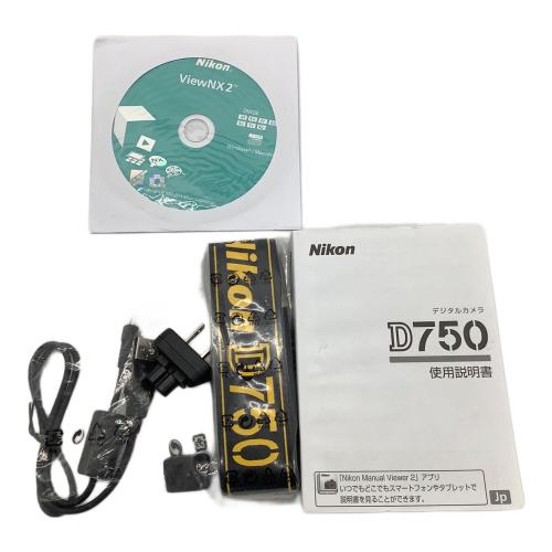 Nikon (ニコン) デジタル一眼レフカメラ D750 2432万画素(有効画素) フルサイズ/35.9mm×24mm 専用電池 SDXCカード対応 2072530