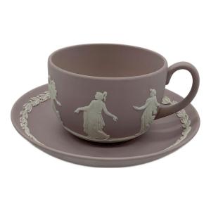 Wedgwood (ウェッジウッド) カップ&ソーサー イングランド製 ヨゴレ有 ジャスパーウェア