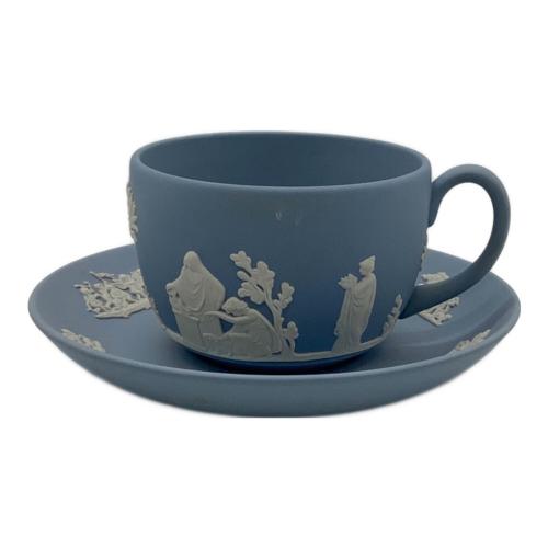Wedgwood (ウェッジウッド) カップ&ソーサー イングランド製 ヨゴレ有 ジャスパーウェア