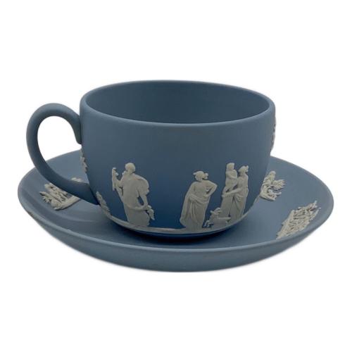 Wedgwood (ウェッジウッド) カップ&ソーサー イングランド製 ヨゴレ有 ジャスパーウェア