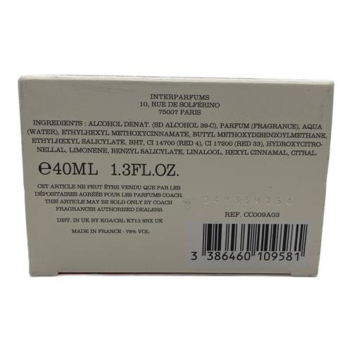 COACH (コーチ) オードパルファム 40ml 残量80%-99% ドリームス