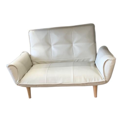 セルタン 2人掛けソファー ホワイト 合皮