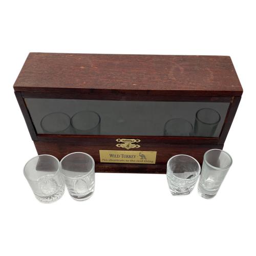 WILD TURKEY (ワイルドターキー) コレクションケース＆グラスセット グラス×4