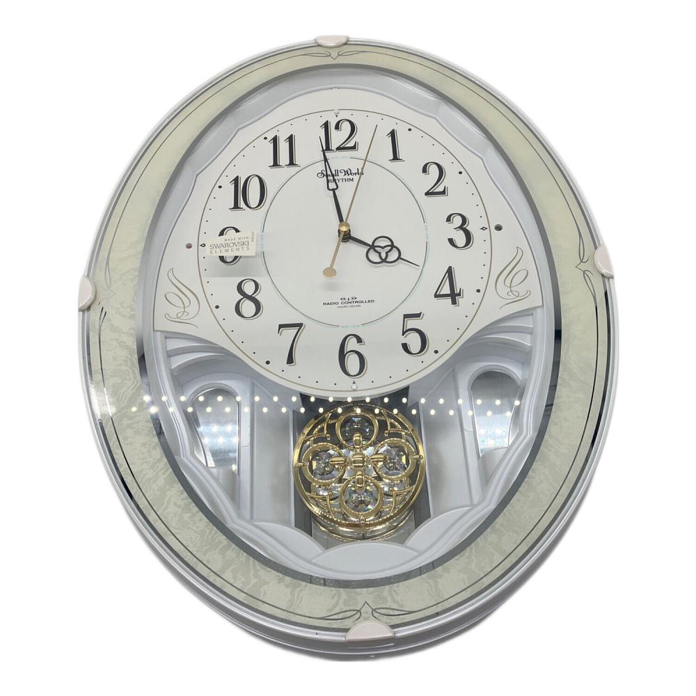 RHYTHM (リズム) 電波式掛時計 SWAROVSKI Small World 1620 0127
