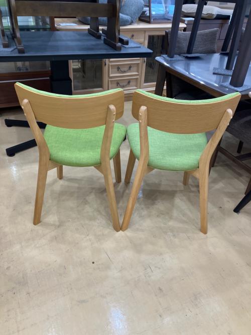 B-COMPANY ダイニング3点セット 315 ナチュラル×グリーン PINGU