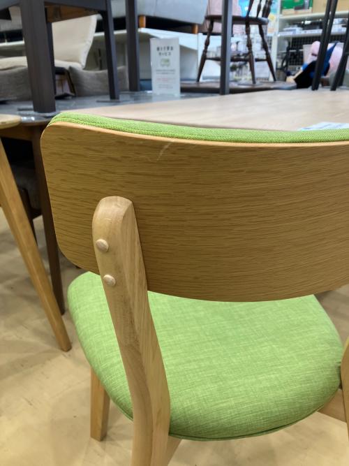 B-COMPANY ダイニング3点セット 315 ナチュラル×グリーン PINGU