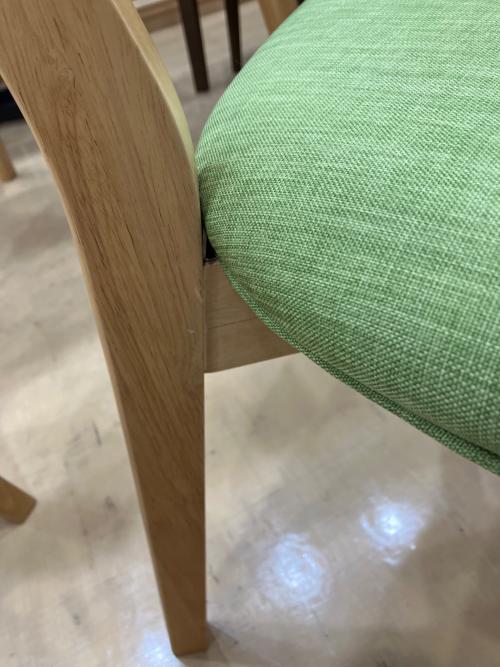 B-COMPANY ダイニング3点セット 315 ナチュラル×グリーン PINGU