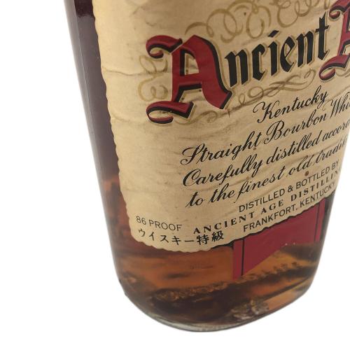 エンシェントエイジ ケンタッキー・ストレート・バーボン・ウイスキー バーボン ＊赤紙封欠損 760ml