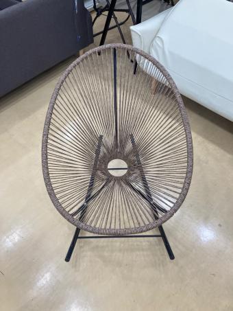 アカプルコチェア ベージュ×ブラック