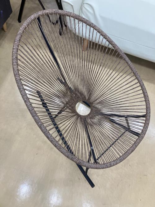 アカプルコチェア ベージュ×ブラック