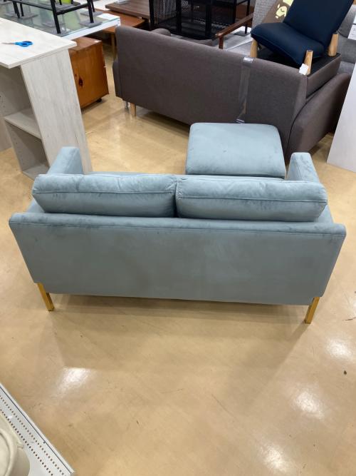 Franc franc 2人掛けソファー オットマン付属 グレー スプランソファGR