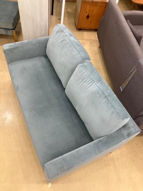 Franc franc 2人掛けソファー オットマン付属 グレー スプランソファGR