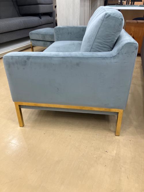 Franc franc 2人掛けソファー オットマン付属 グレー スプランソファGR