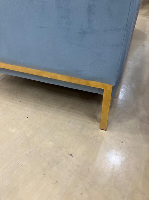 Franc franc 2人掛けソファー オットマン付属 グレー スプランソファGR