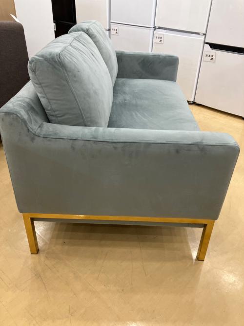 Franc franc 2人掛けソファー オットマン付属 グレー スプランソファGR