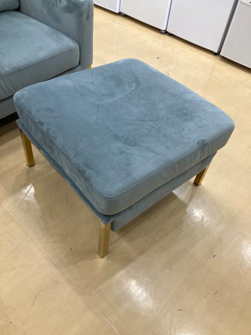 Franc franc 2人掛けソファー オットマン付属 グレー スプランソファGR