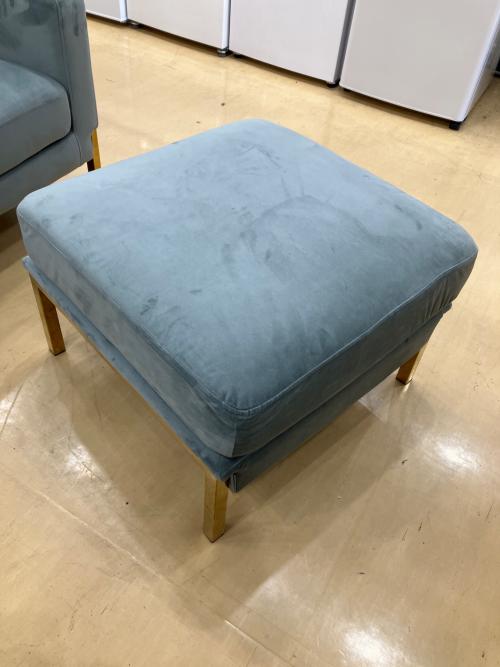 Franc franc 2人掛けソファー オットマン付属 グレー スプランソファGR