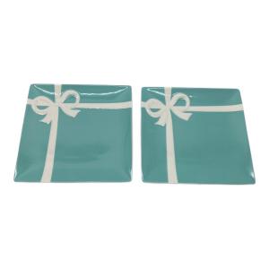 TIFFANY & Co. (ティファニー) スクエアプレート ブルーリボン