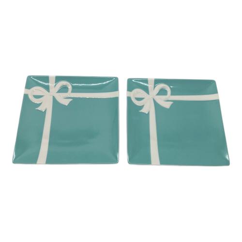 TIFFANY & Co. (ティファニー) スクエアプレート ブルーリボン