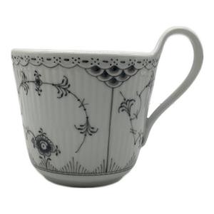 ROYAL COPENHAGEN (ロイヤル・コペンハーゲン) マグカップ ハイハンドルマグカップ ブラック フルーテッド・ハーフレース