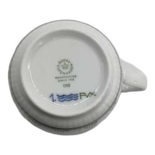 ROYAL COPENHAGEN (ロイヤル・コペンハーゲン) マグカップ ハイハンドルマグカップ グリーン フルーテッド