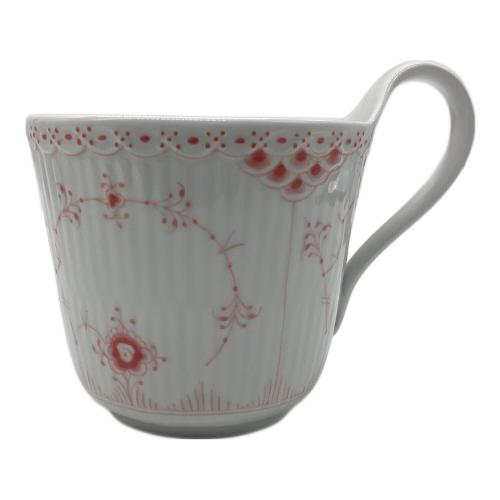 ROYAL COPENHAGEN (ロイヤル・コペンハーゲン) マグカップ ハイハンドルマグカップ レッド フルーテッド・ハーフレース