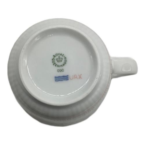 ROYAL COPENHAGEN (ロイヤル・コペンハーゲン) マグカップ ハイハンドルマグカップ レッド フルーテッド・ハーフレース